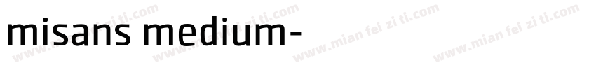 misans medium字体转换